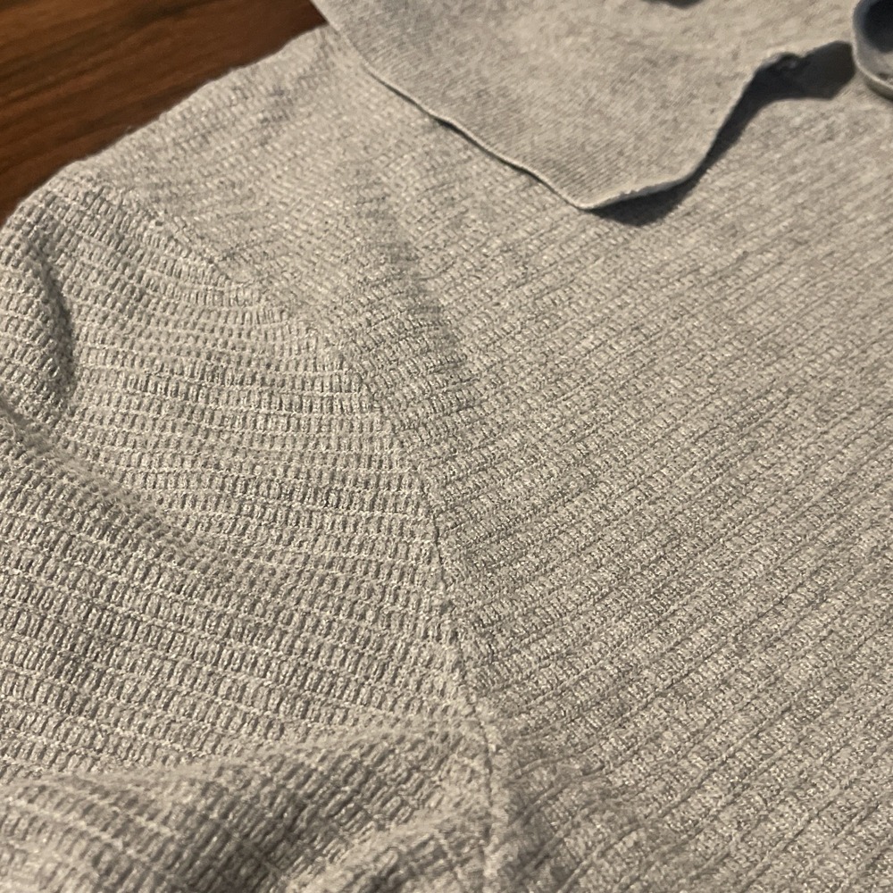 Thom Aaron Men's Grey Kinit Shirt Large - Picture 4 of 6